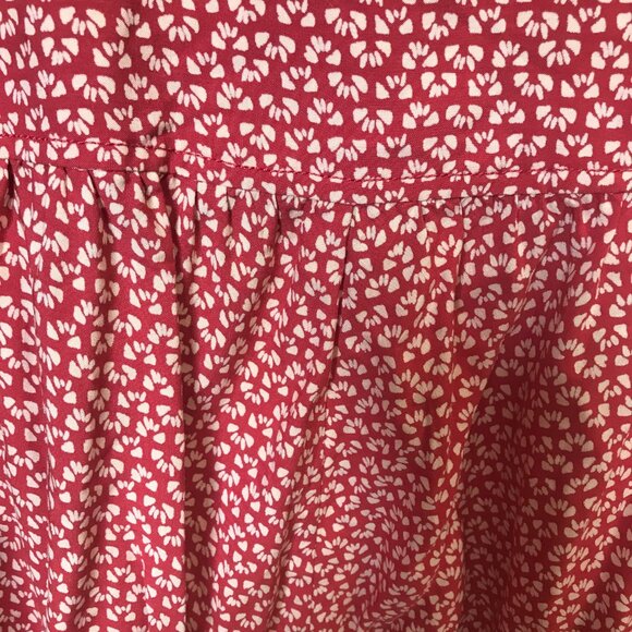 Maeve Red Floral Crop Top no - Picture 4 of 9